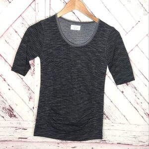 Athleta Spacedye Gray Tee
